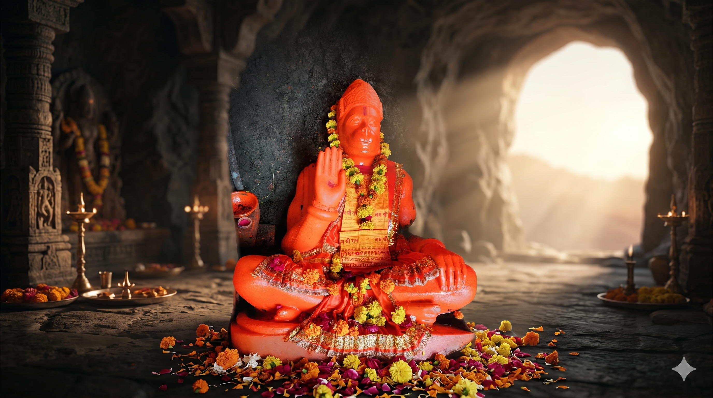 मन्दिर का मनोरम दृश्य